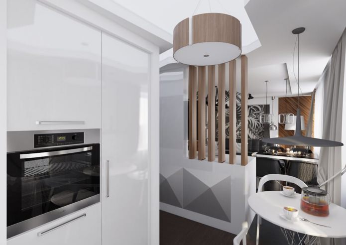 interior de um apartamento de 54 m².