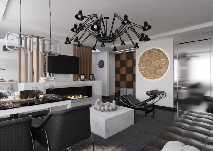 interior do apartamento de 54 m².