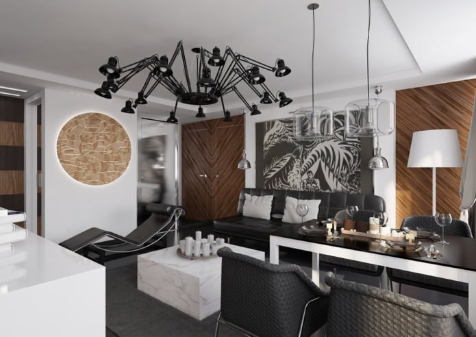interior de um apartamento de 54 m².