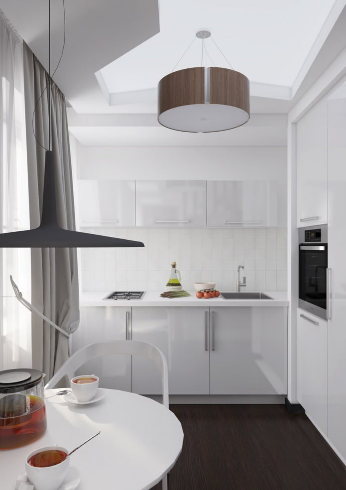cozinha no interior de um apartamento de 54 m².