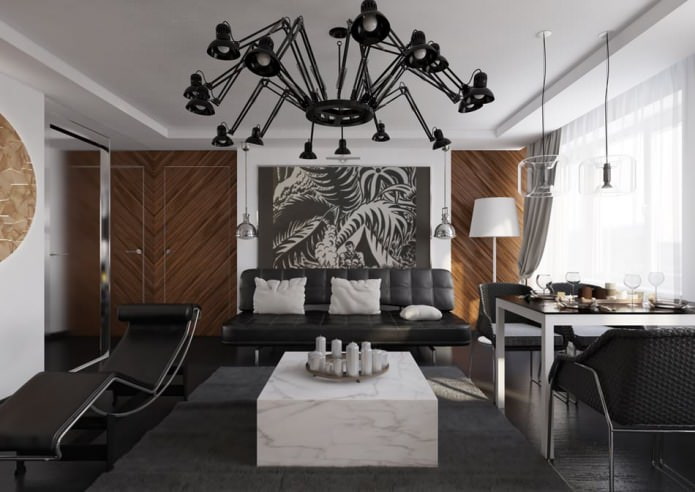 interior de um apartamento de 54 m².
