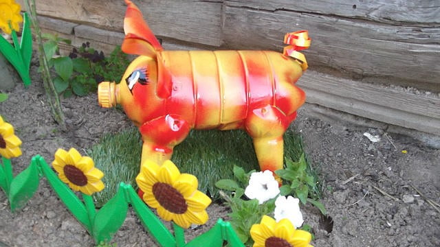 porco de uma garrafa