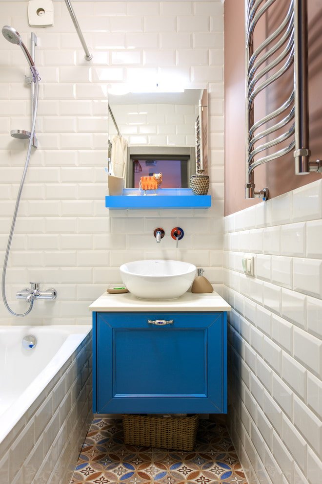Azulejo branco brilhante