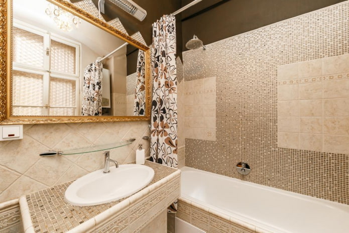 decoração de azulejos no interior do banheiro