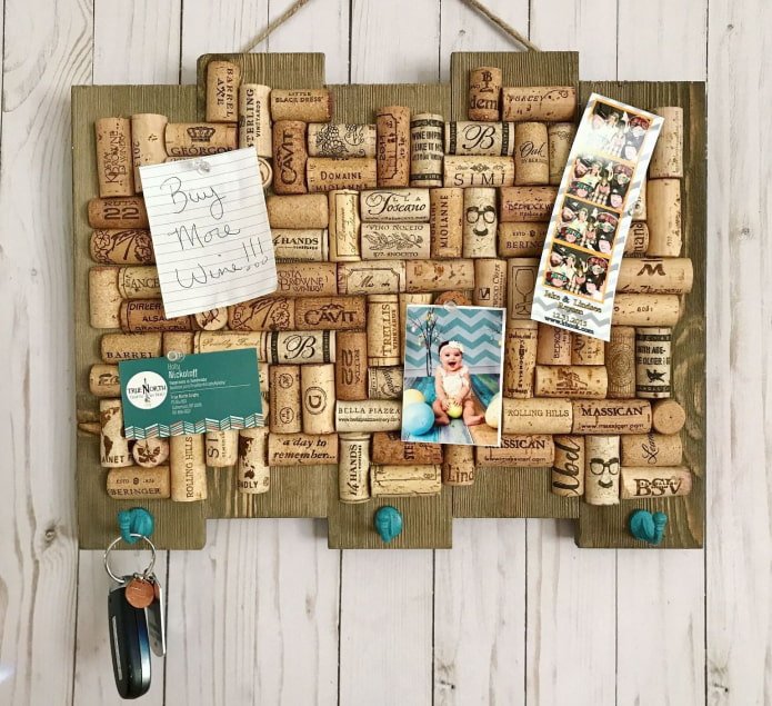 quadro de cortiça para anotações