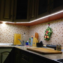 Iluminação na cozinha sob os armários: as nuances da escolha e instruções passo a passo-3