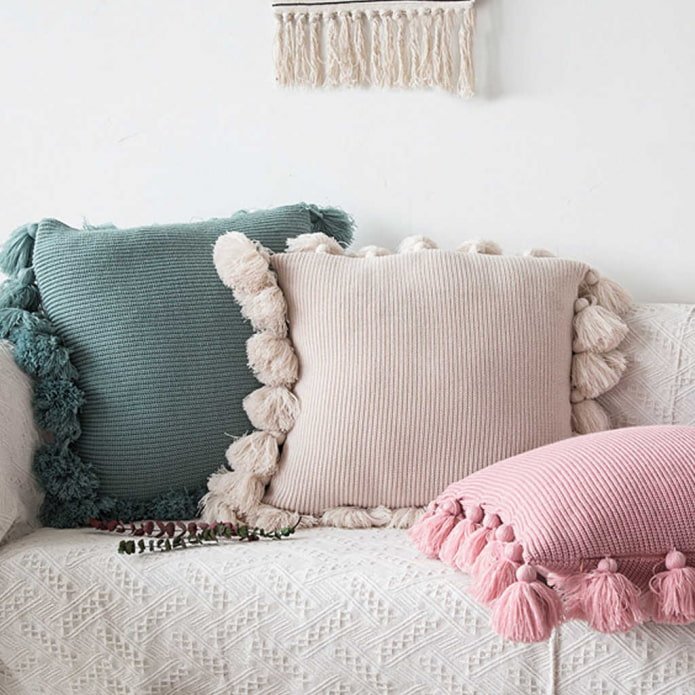 almofadas de pompom