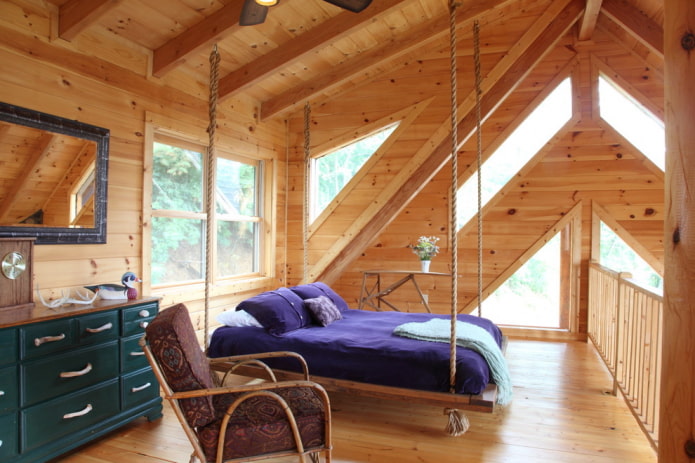 cama suspensa estilo country