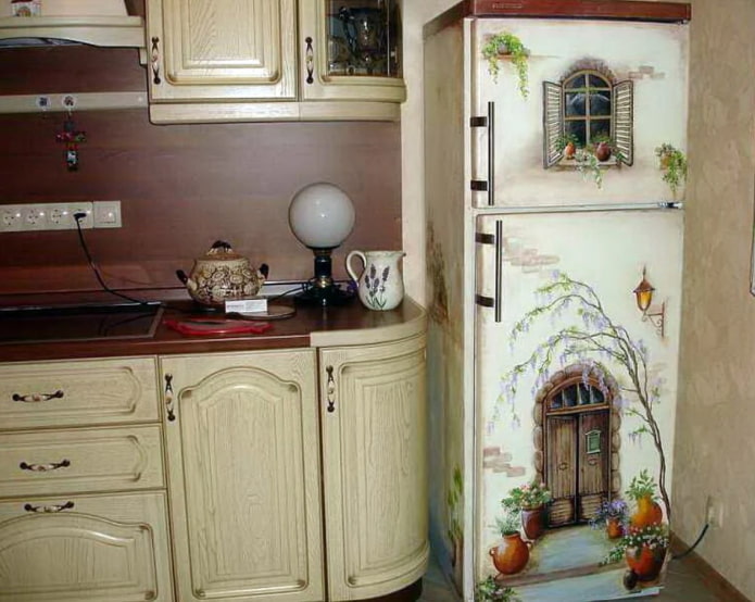 decoupage de geladeira provençal