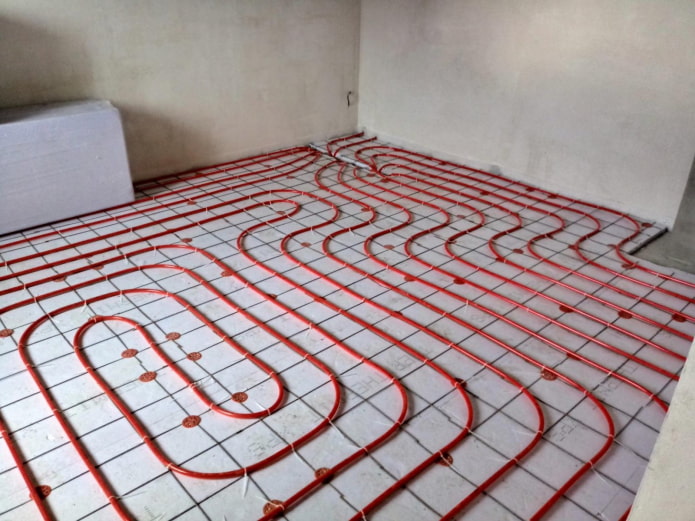 piso aquecido no quarto
