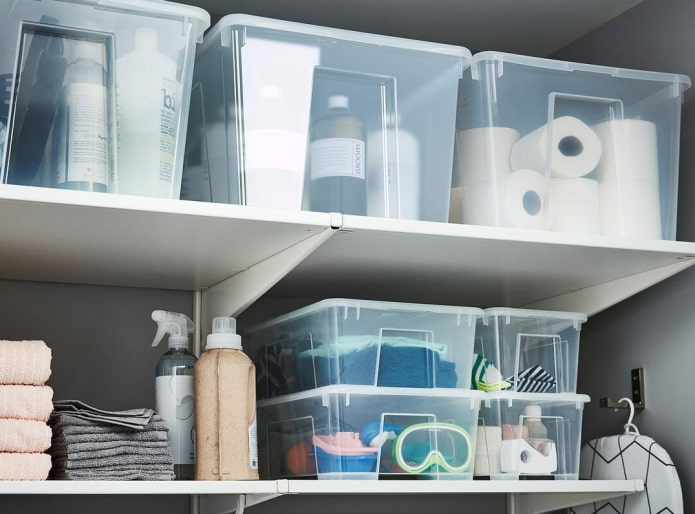 Armazenamento em recipientes