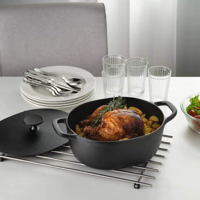 forma de forno de ferro fundido