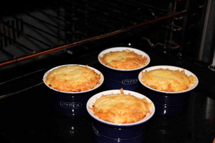 ramequins para o forno