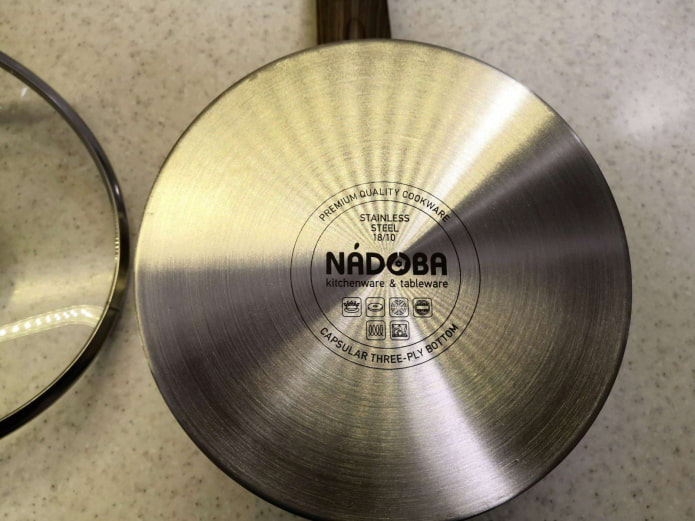 marcação de utensílios de cozinha para fogões de indução