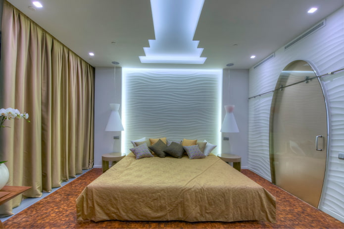 quarto com iluminação LED original