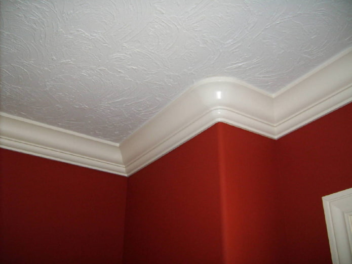 moldura de teto feita de PVC