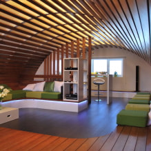 Acabamento do teto de uma casa de madeira-4