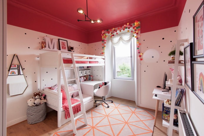teto pintado em quarto infantil