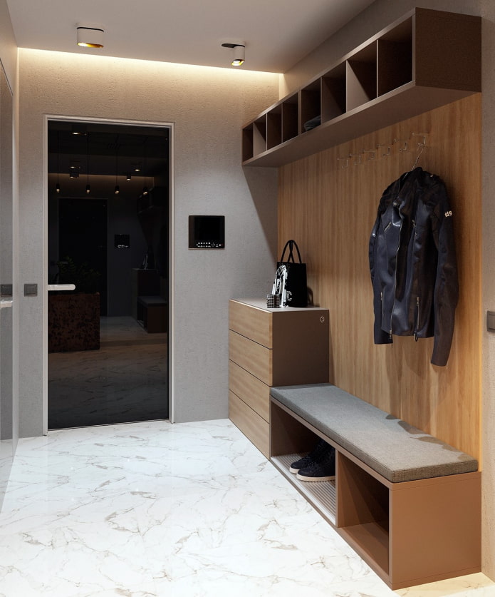 design de corredor em estilo moderno
