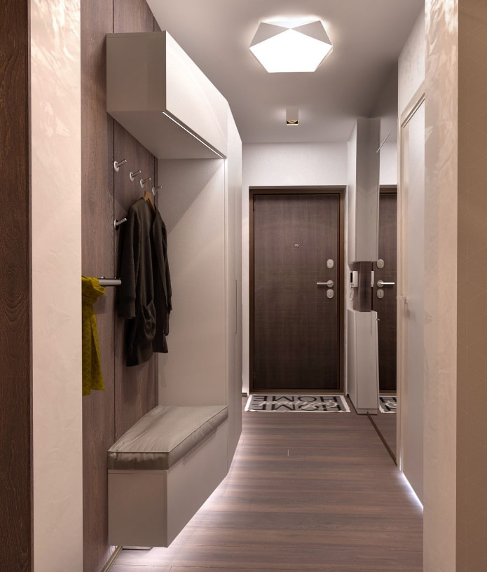 design de corredor em estilo moderno