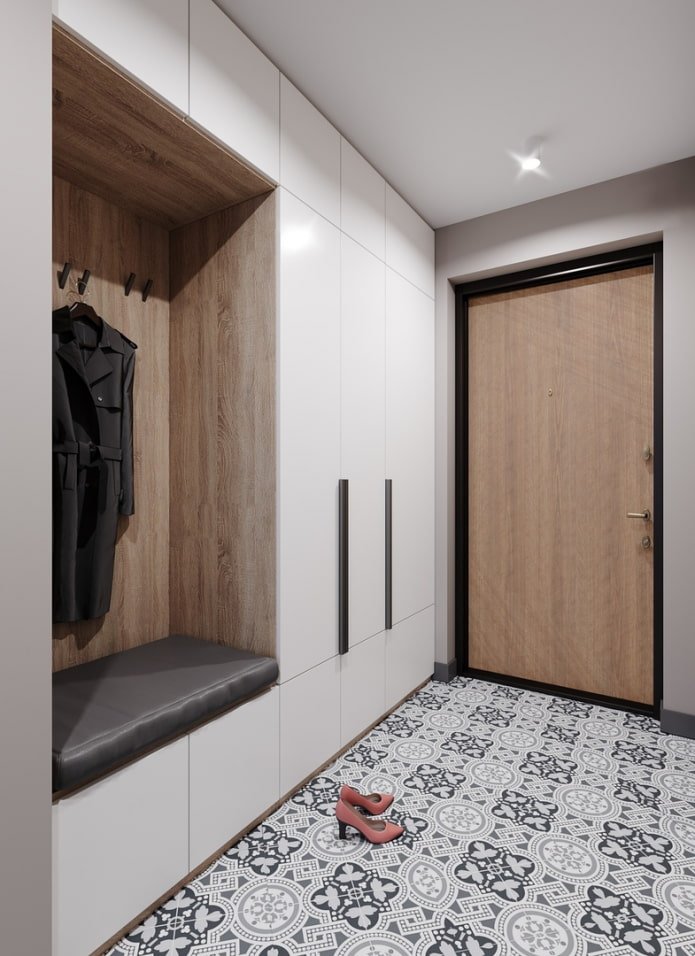 design de corredor em estilo moderno