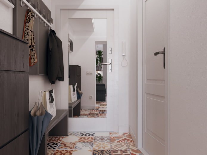 design de corredor em estilo moderno