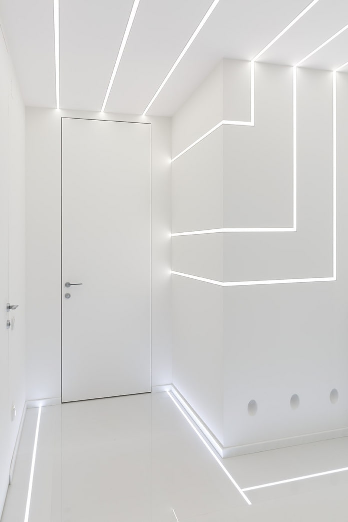 Minimalismo em um pequeno corredor