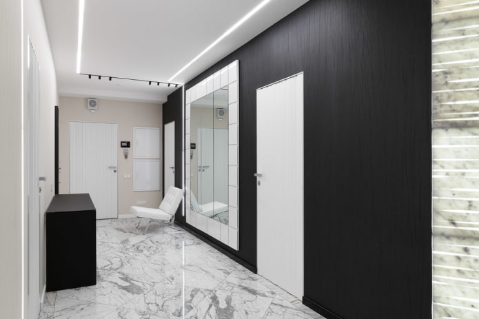 design de corredor em Estilo hi-tech