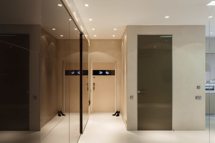 design de corredor em estilo high-tech