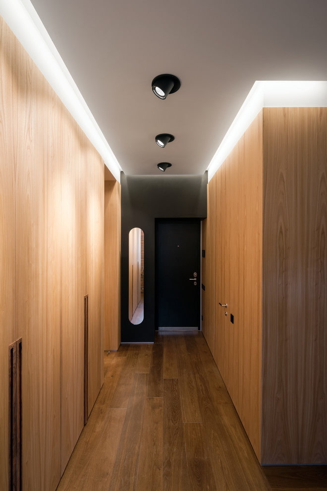 design de corredor em estilo high-tech