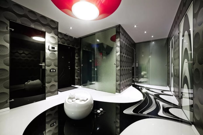 design de corredor em estilo high-tech
