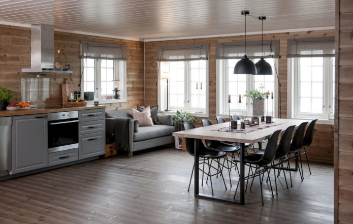 cozinha-sala de jantar hygge