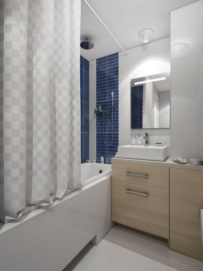 interior de um banheiro combinado com vaso sanitário