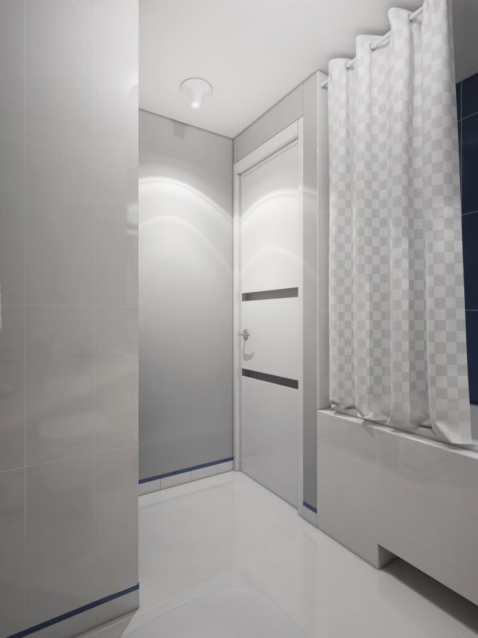 interior de um banheiro combinado com um vaso sanitário
