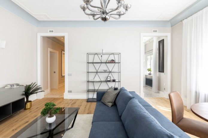 sala de estar com área de jantar