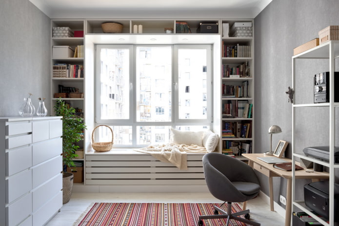 Biblioteca no quarto