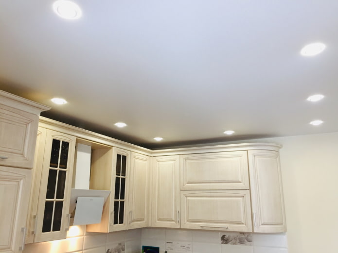 layout de luminárias de cozinha