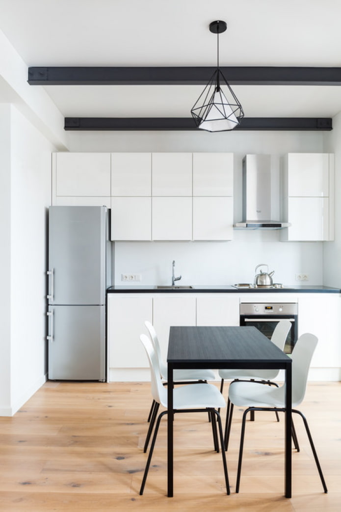 layout linear da cozinha