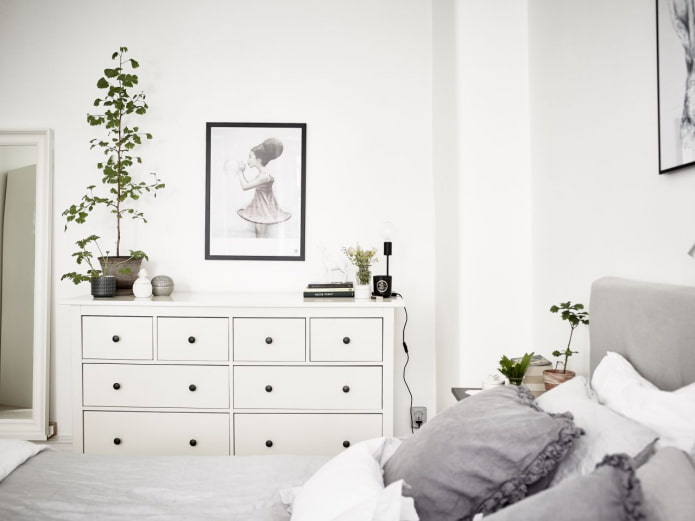 Quarto em estilo escandinavo