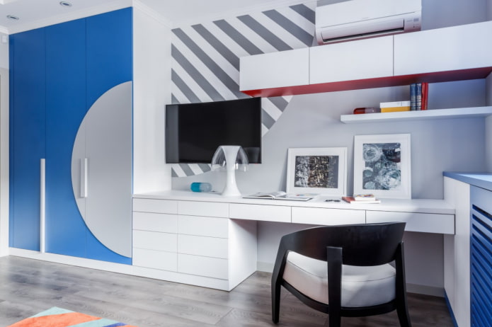 sistemas de armazenamento no quarto infantil