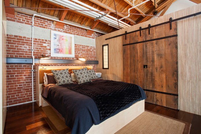 painéis deslizantes no estilo loft