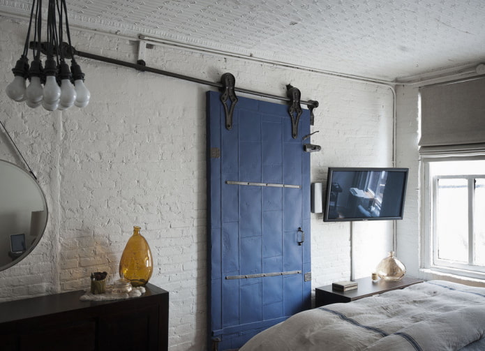 painéis deslizantes no estilo loft