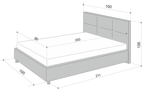 Tamanhos de uma cama para um adolescente (a partir de 11 anos)