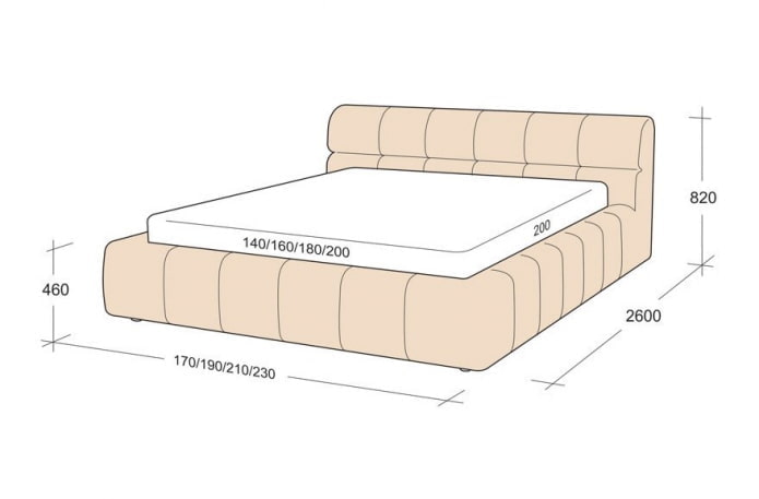 tamanhos de cama de casal