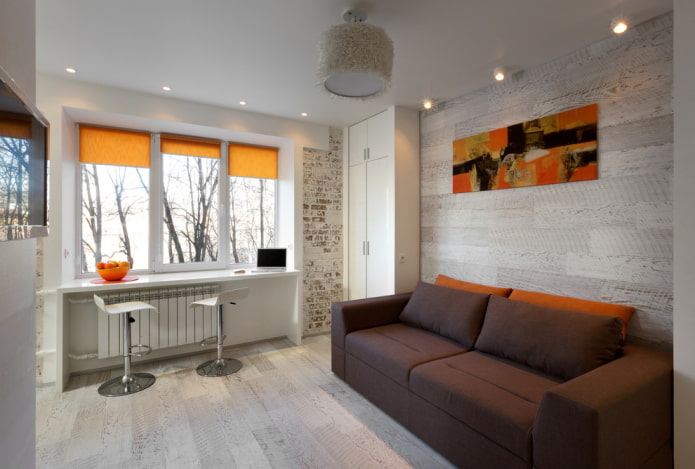design e decoração de um apartamento em um Khrushchevka