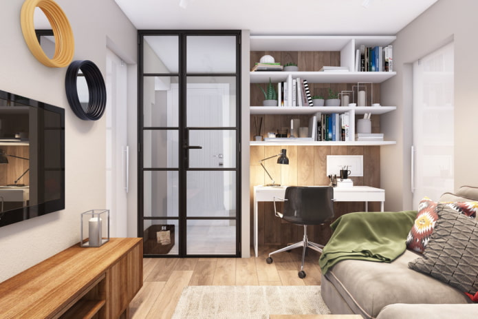 design e decoração de um apartamento em um Khrushchevka