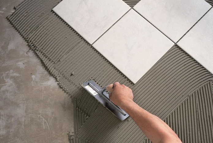 Assentamento de azulejos