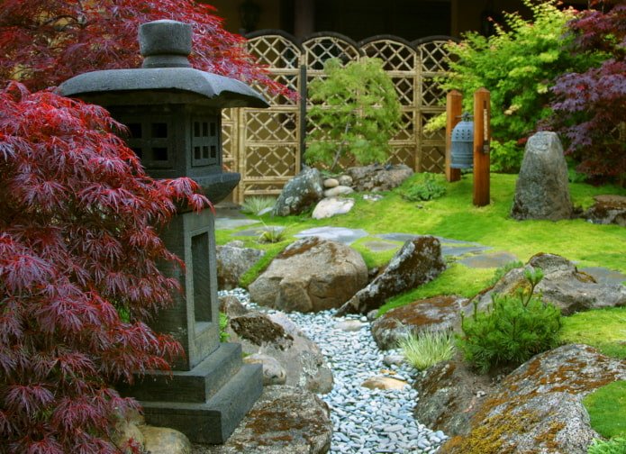 Jardim de pedras japonês