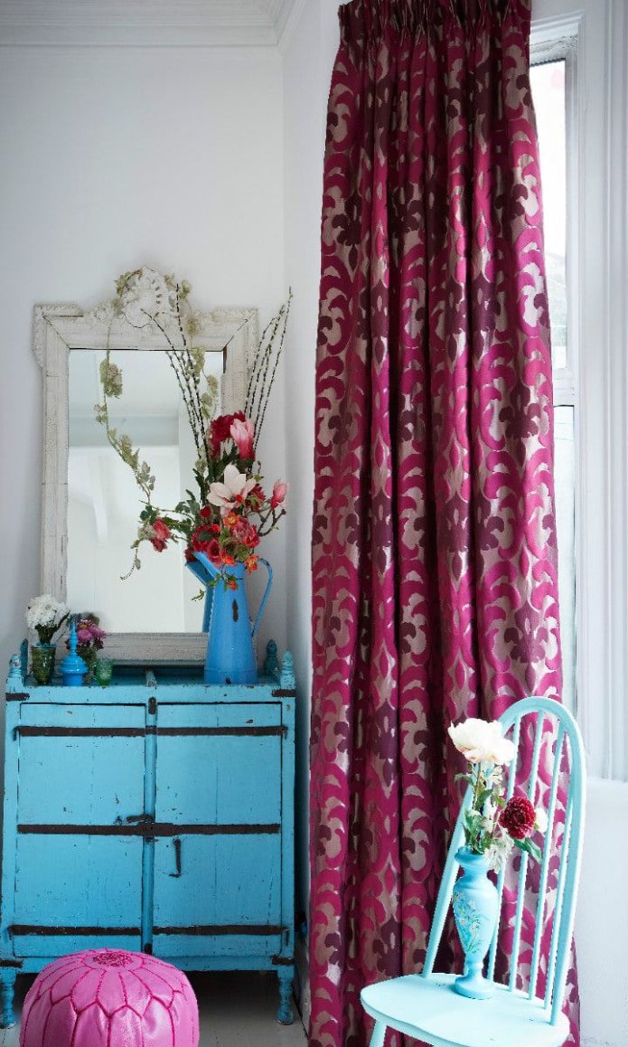 cortinas fúcsia