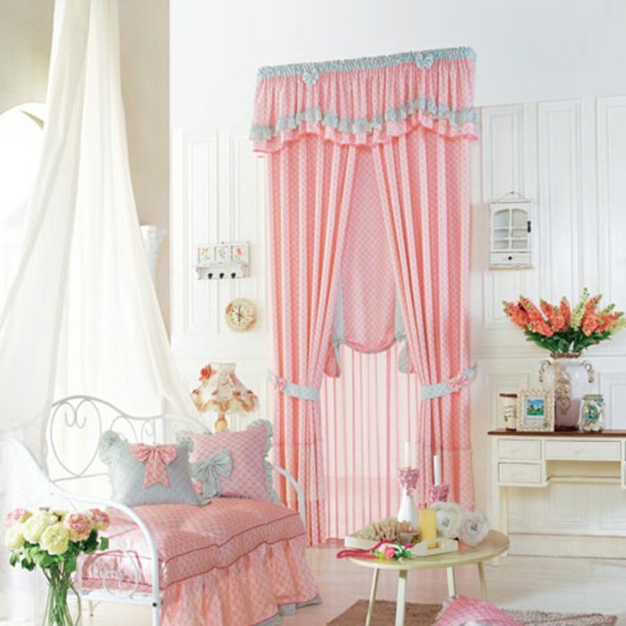 cortinas rosa e azul 